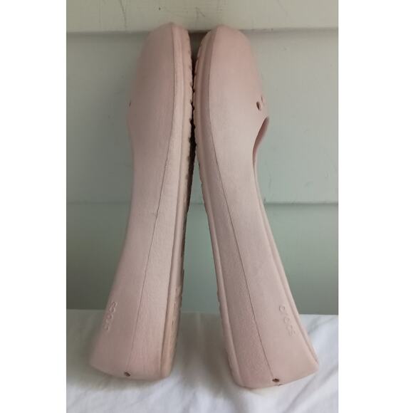 Crocs Pink Ballet Flats Comfort Slip On Casual Size 11 - Picture 7 of 10